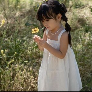 White strappy flowy dress